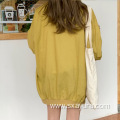 Fall Long sleeved two-color coat for women